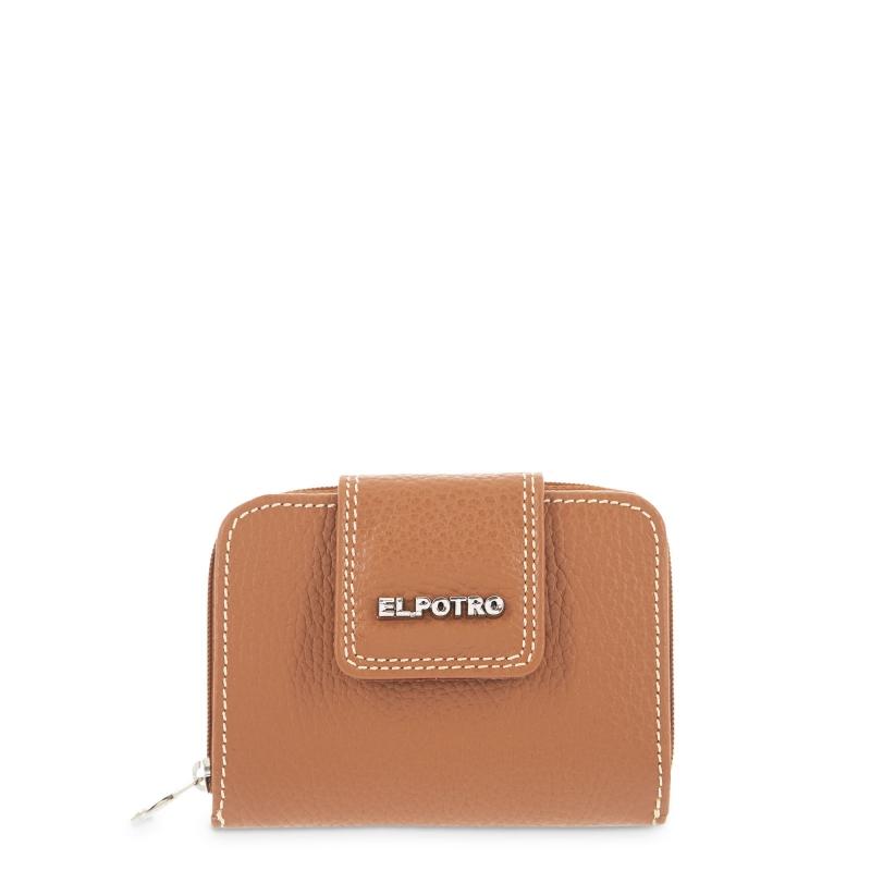 El potro Cartera mujer en piel vacuno color cuero - Floater