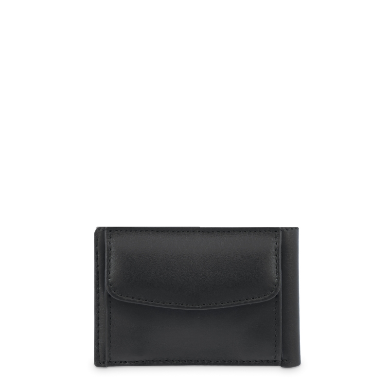 El Potro Cartera Pequeña Con Monedero Exterior En Piel Vacuno Color Negro-El Potro