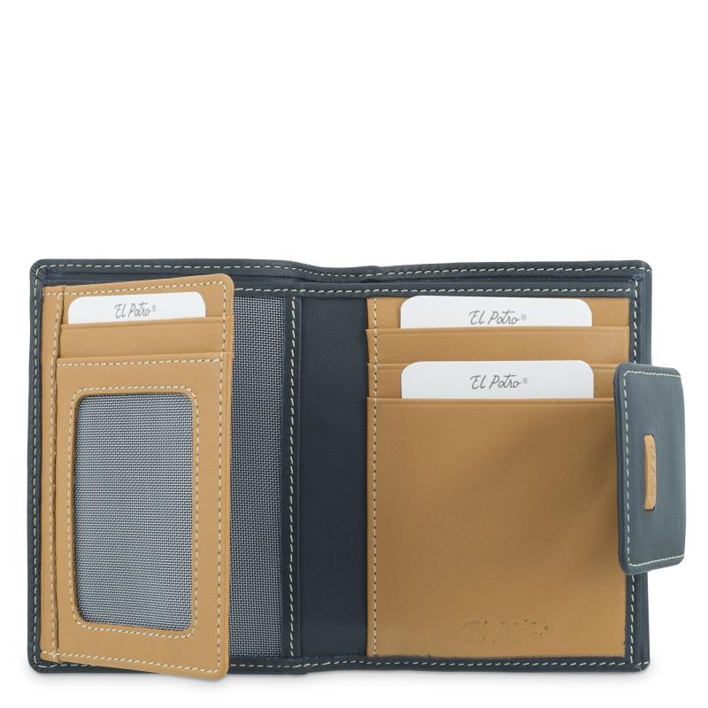 El Potro Cartera Pequeña Mujer En Piel Vacuno Color Azul-El Potro