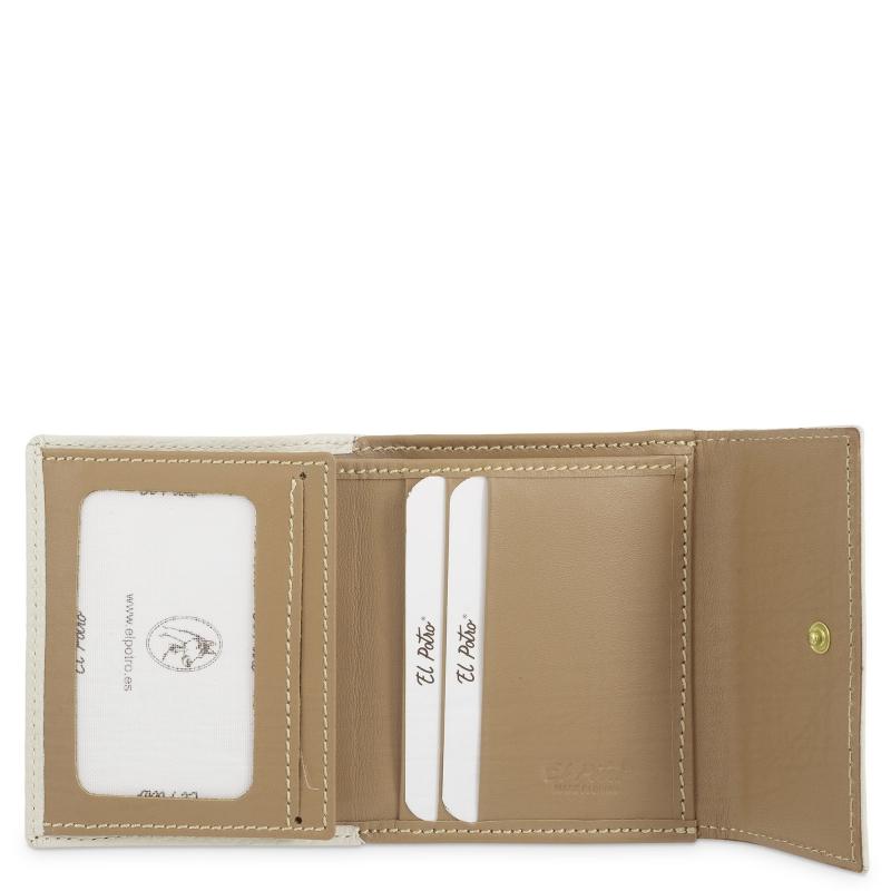 El Potro Cartera Pequeña Mujer En Piel Vacuno Color Ivory-El Potro