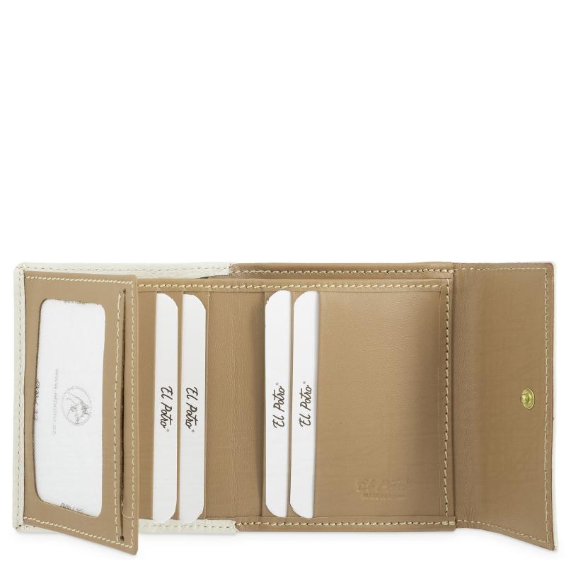 El Potro Cartera Pequeña Mujer En Piel Vacuno Color Ivory-El Potro