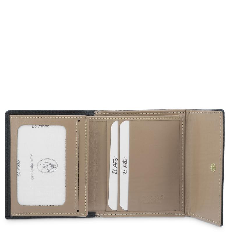 El Potro Cartera Pequeña Mujer En Piel Vacuno Color Negro-El Potro