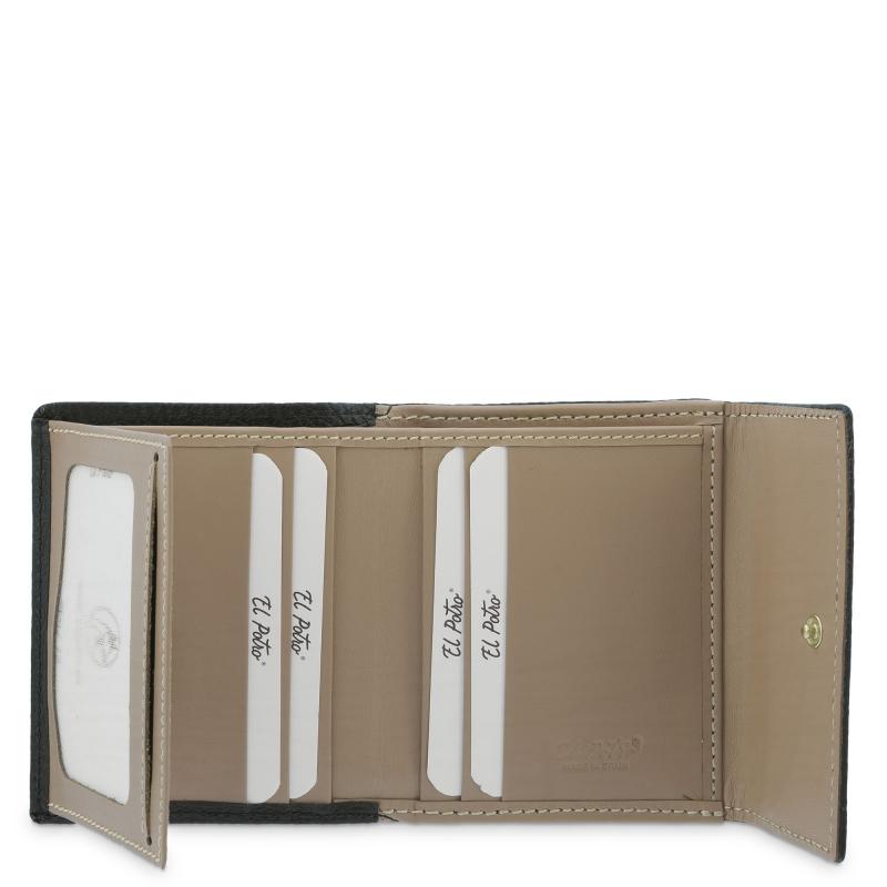 El Potro Cartera Pequeña Mujer En Piel Vacuno Color Negro-El Potro