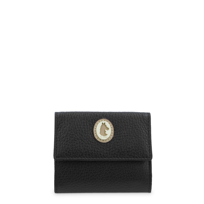 El potro Cartera pequeña mujer en piel vacuno color negro-El Potro