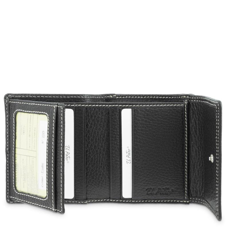 El Potro Cartera Solapa Pequeño Mujer En Piel Vacuno Color Negro- Floater