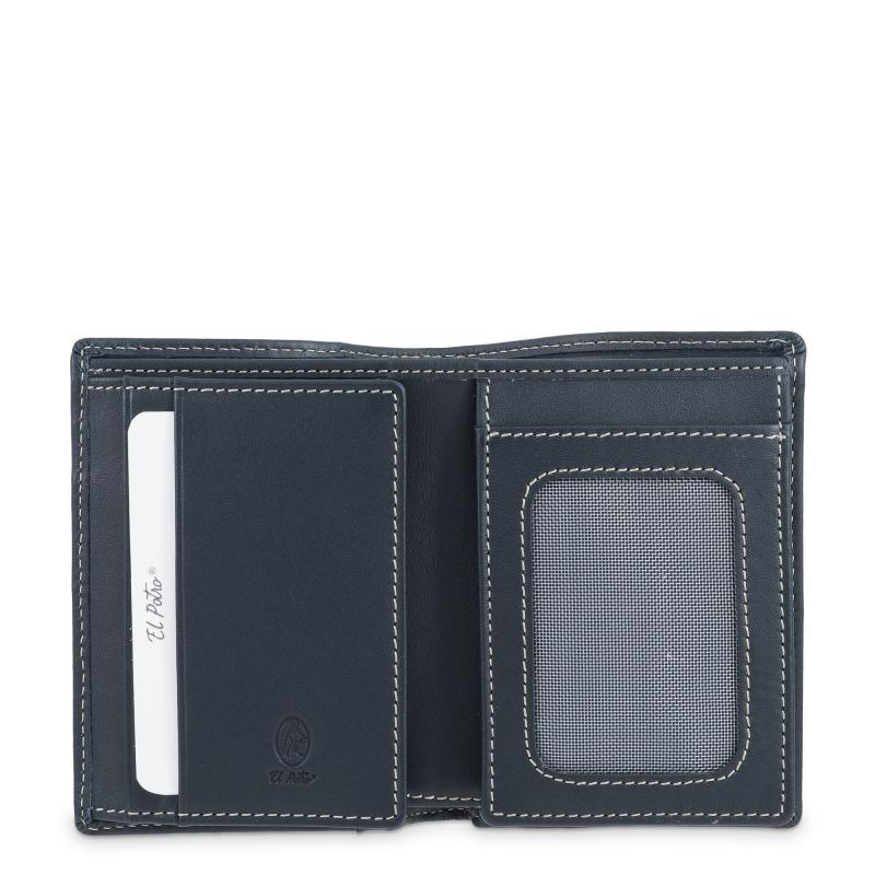 El Potro Cartera Tarjetero De Hombre En Piel Vacuno Azul Urban-E L P O T R O