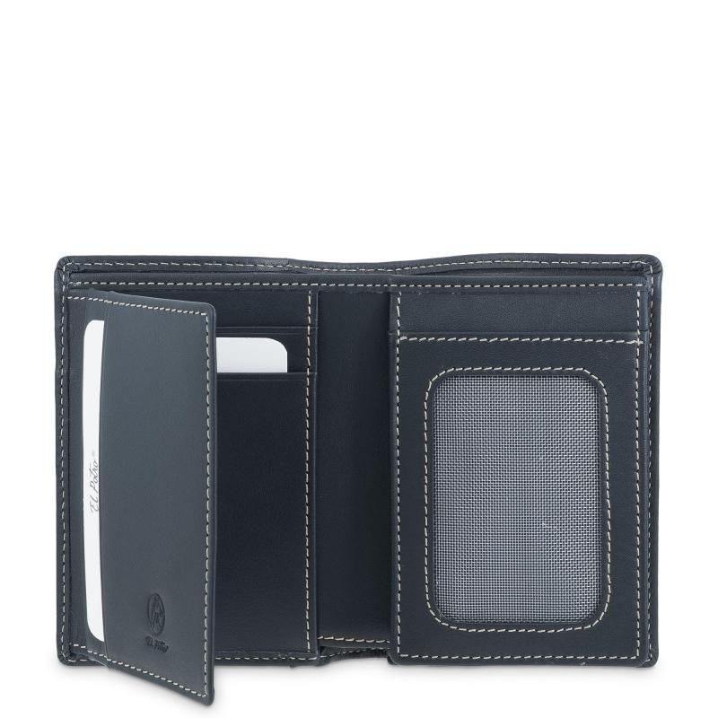 El Potro Cartera Tarjetero De Hombre En Piel Vacuno Azul Urban-E L P O T R O