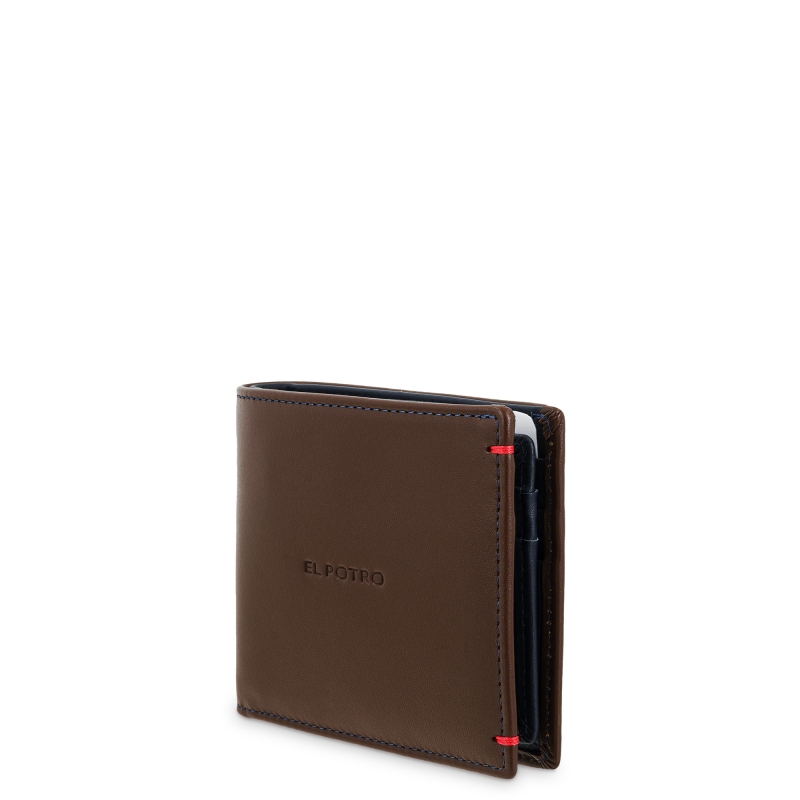 El Potro Cartera Tarjetero De Hombre En Piel Vacuno Cuero-E L P O T R O