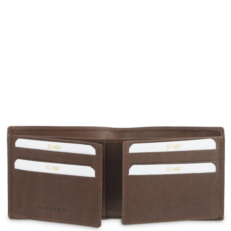 El Potro Cartera Tarjetero De Hombre En Piel Vacuno Cuero Legitimo-E L P O T R O