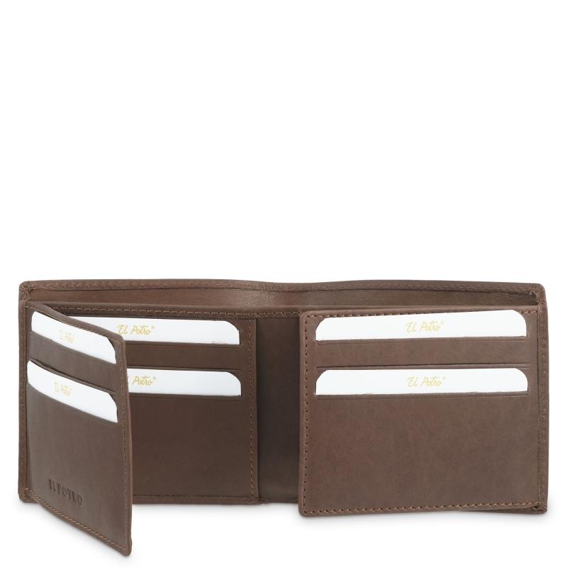 El Potro Cartera Tarjetero De Hombre En Piel Vacuno Cuero Legitimo-E L P O T R O