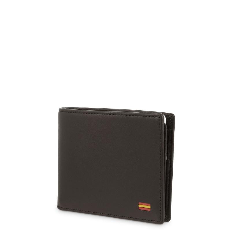 El Potro Cartera Tarjetero De Hombre En Piel Vacuno Marrón Nación-E L P O T R O