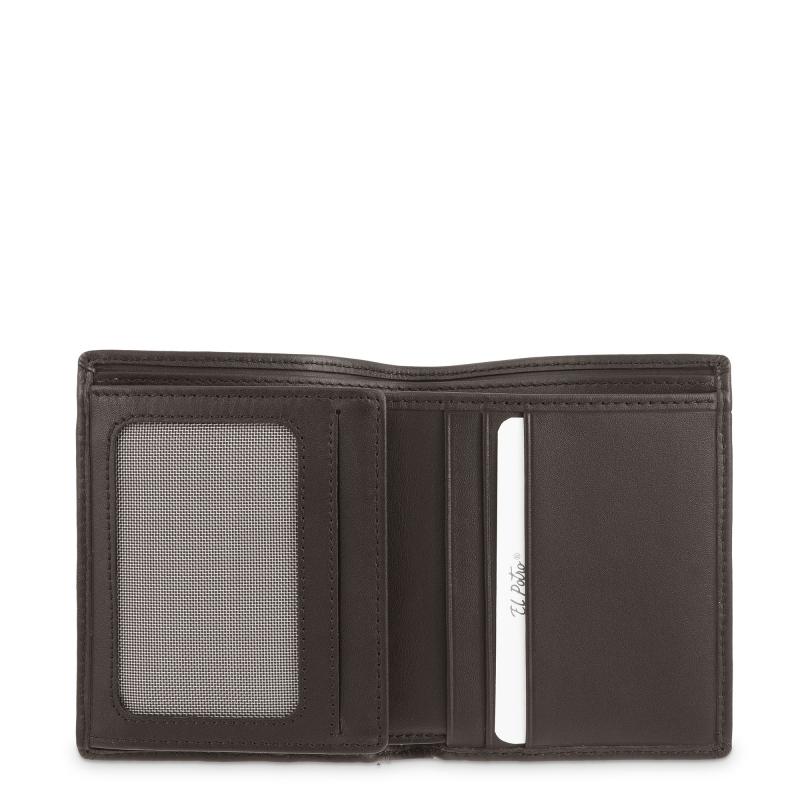 El Potro Cartera Tarjetero De Hombre En Piel Vacuno Marrón Nación-E L P O T R O