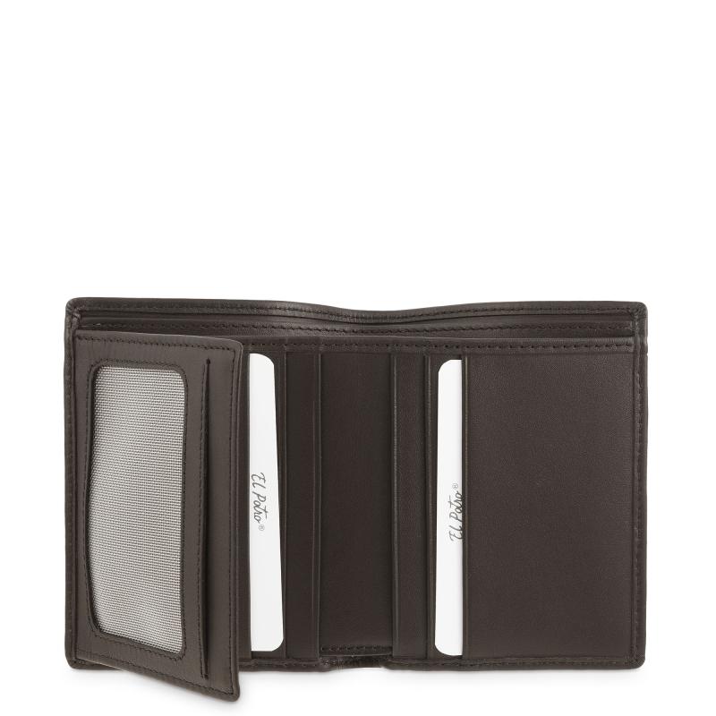 El Potro Cartera Tarjetero De Hombre En Piel Vacuno Marrón Nación-E L P O T R O