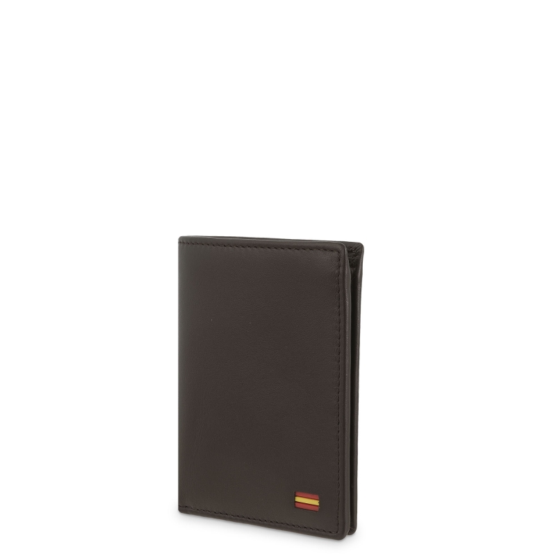 El Potro Cartera Tarjetero De Hombre En Piel Vacuno Marrón Nación-E L P O T R O