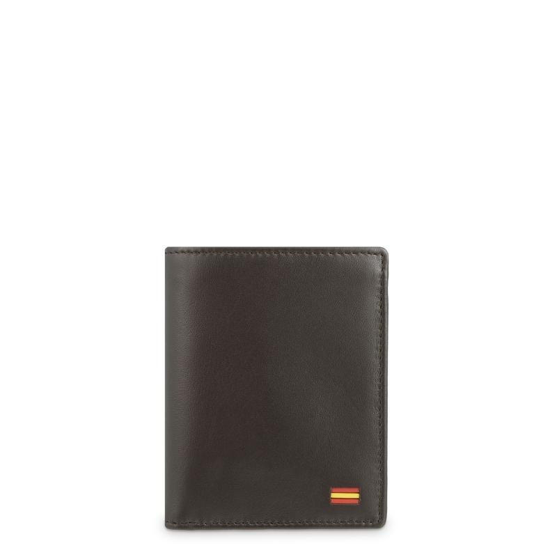 El potro Cartera tarjetero de hombre en piel vacuno marrón nación-E L P O T R O