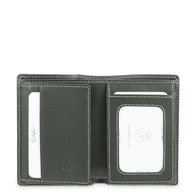 El Potro Cartera Tarjetero De Hombre En Piel Vacuno Verde Urban-E L P O T R O