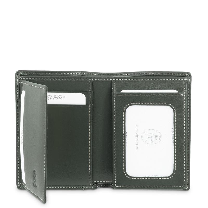 El Potro Cartera Tarjetero De Hombre En Piel Vacuno Verde Urban-E L P O T R O