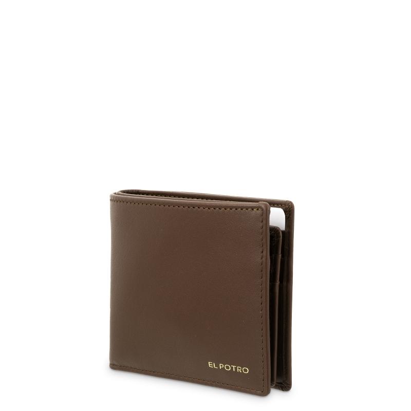 El Potro Cartera Tarjetero En Piel Vacuno Color Cuero-ELPOTRO