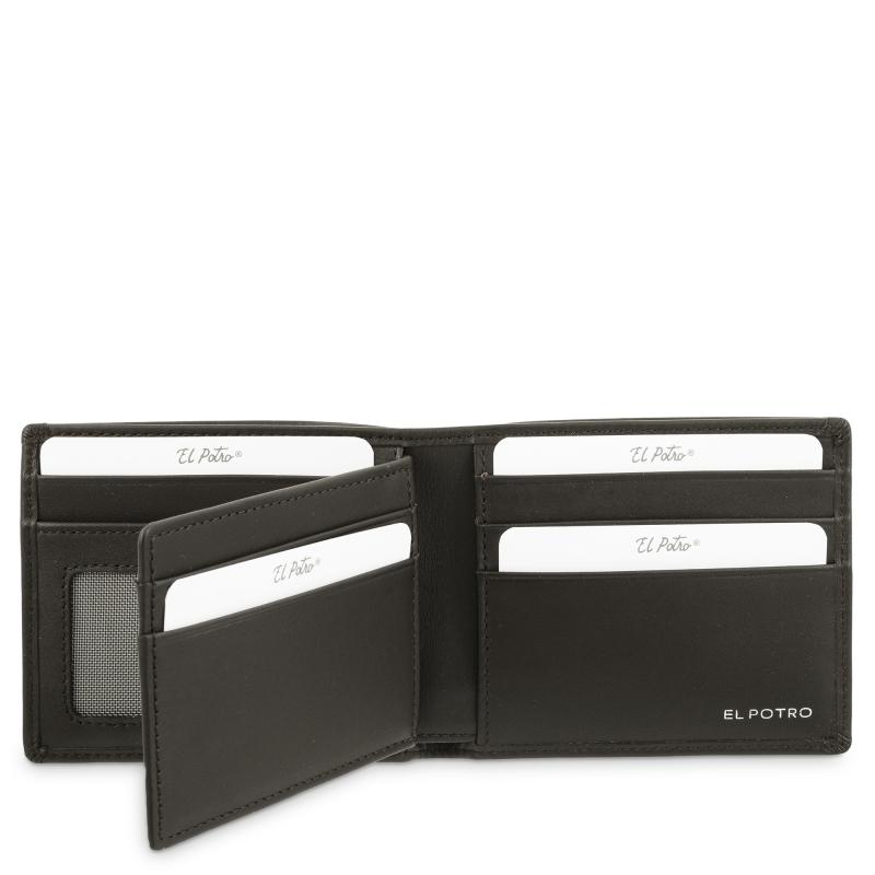 El Potro Cartera Tarjetero En Piel Vacuno Color Marrón-ELPOTRO