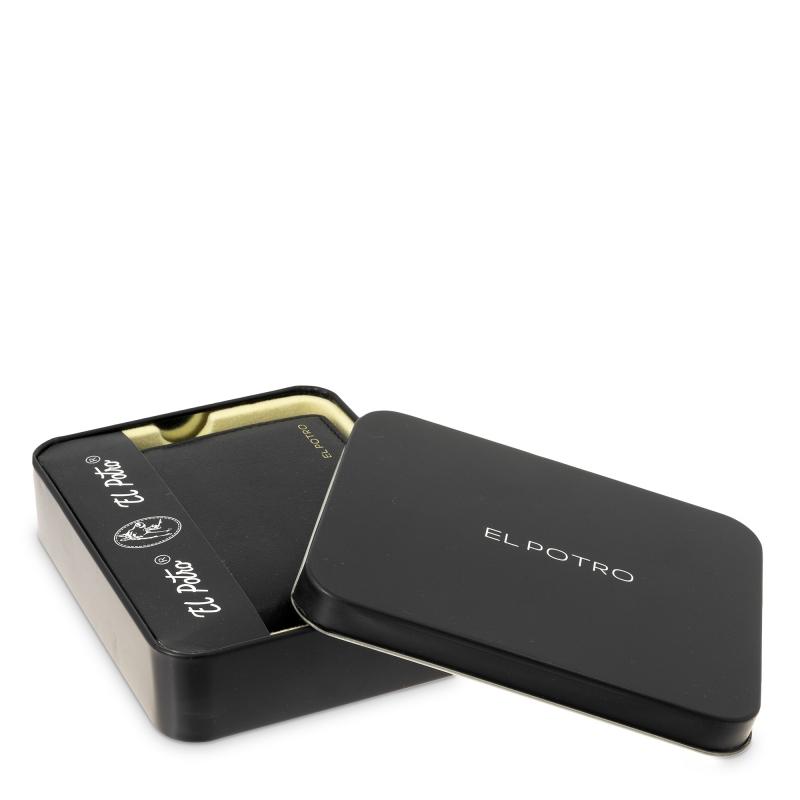 El Potro Cartera Tarjetero En Piel Vacuno Color Negro-ELPOTRO