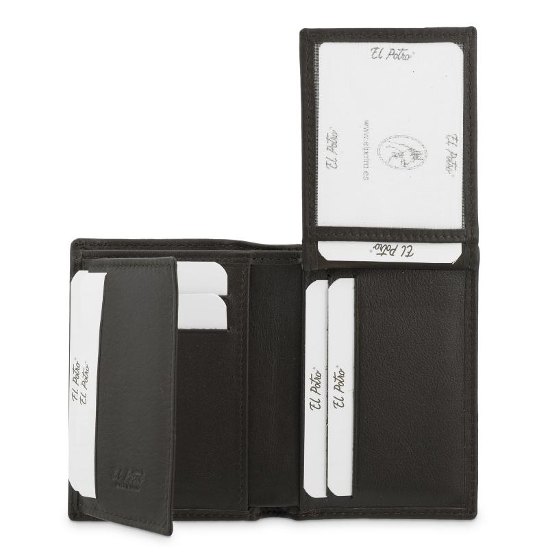 El Potro Cartera Tarjetero Hombre En Piel Vacuno Color Marrón Elite-El Potro