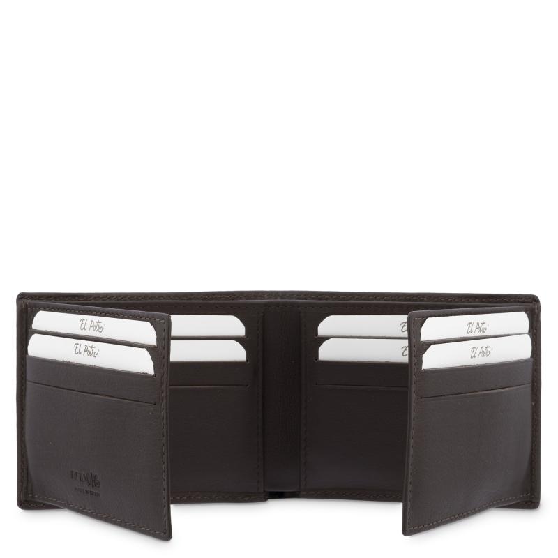El Potro Cartera Tarjetero Interior En Piel Vacuno Color Marrón-El Potro