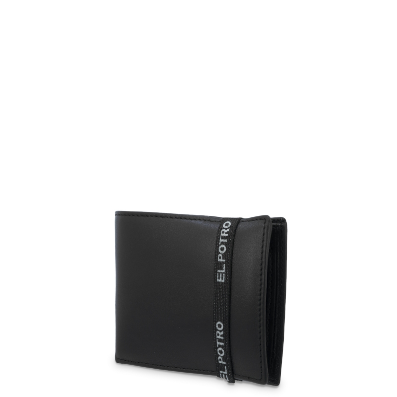 El Potro Cartera Tarjetero Interior En Piel Vacuno Color Negro-El Potro