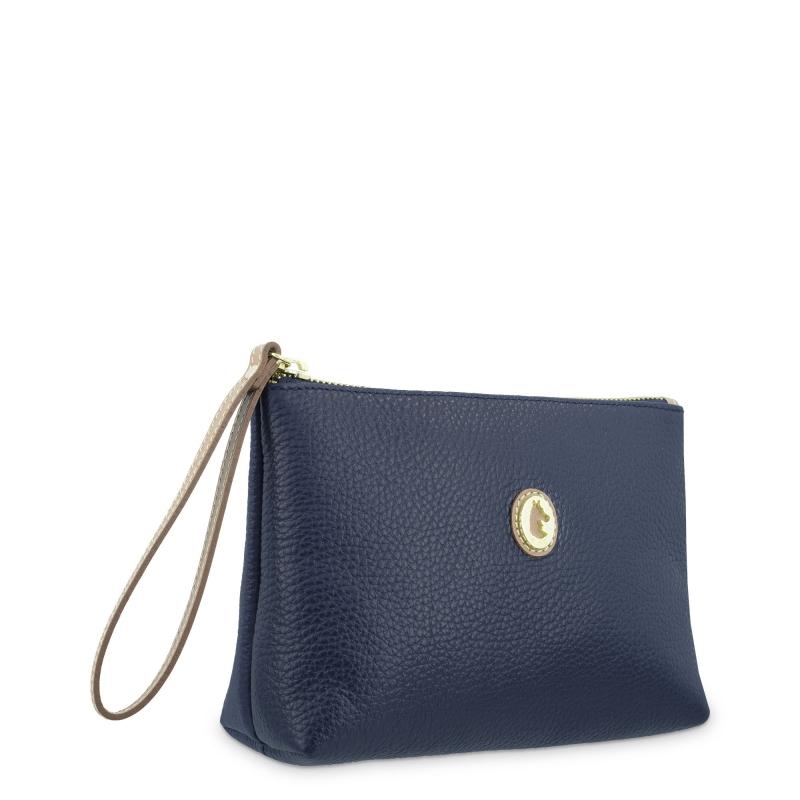 El Potro Bolsa En Piel Vacuno Color Azul - El Potro