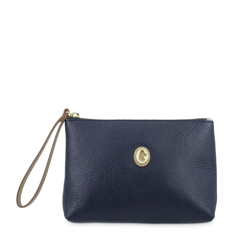 El potro Bolsa en piel vacuno color azul - El Potro