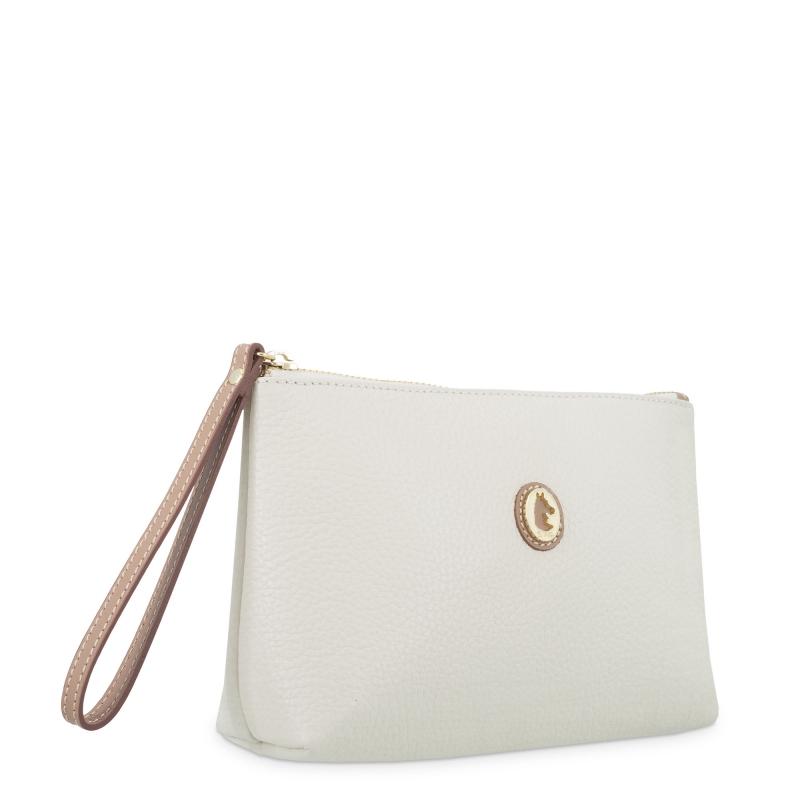 El Potro Bolsa En Piel Vacuno Color Ivory- El Potro