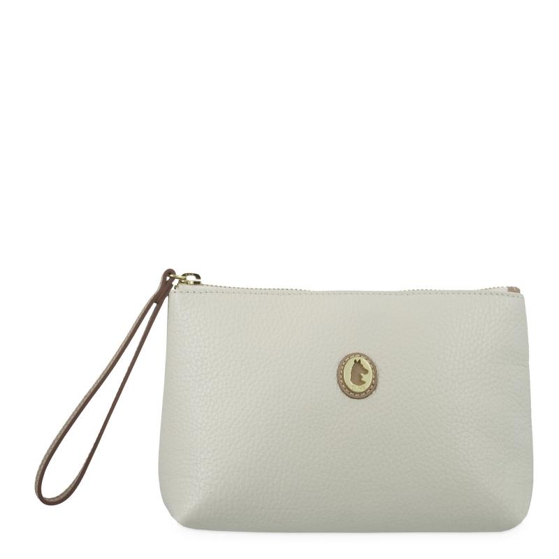 El potro Bolsa en piel vacuno color ivory- El Potro