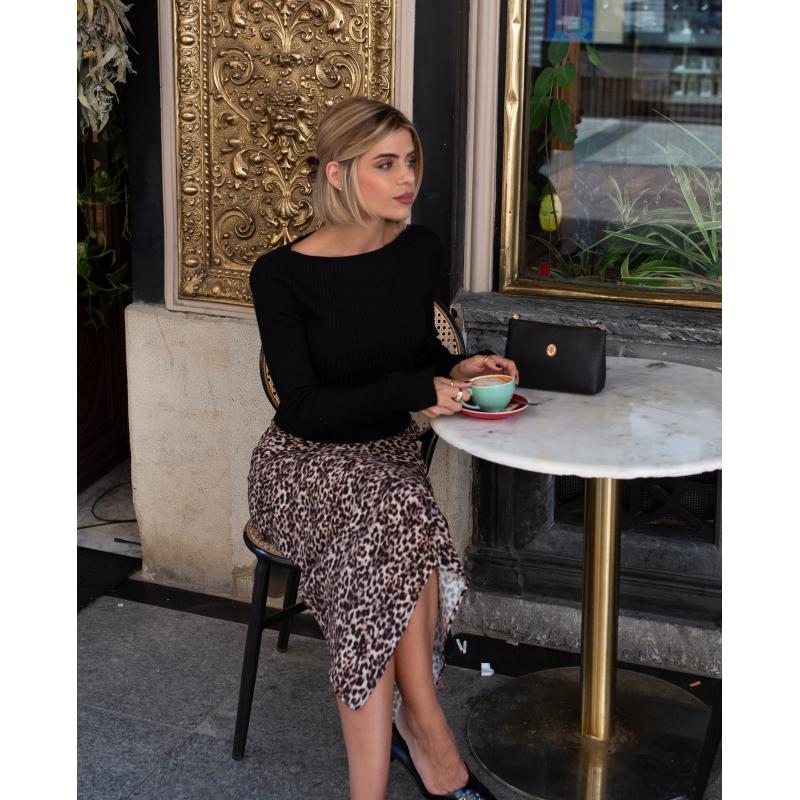 El Potro Bolsa En Piel Vacuno Color Negro - El Potro