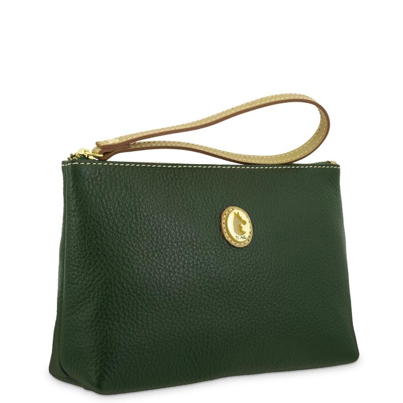 El Potro Bolsa En Piel Vacuno Color Verde - El Potro