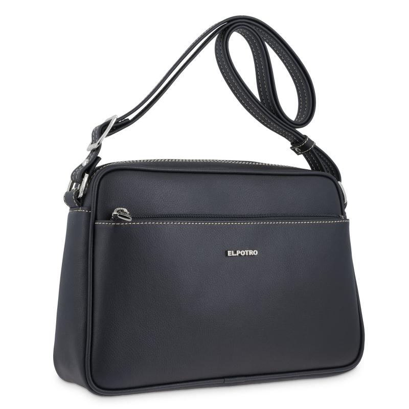 El Potro Bolso Bandolera Grande Mujer Negro - Angula