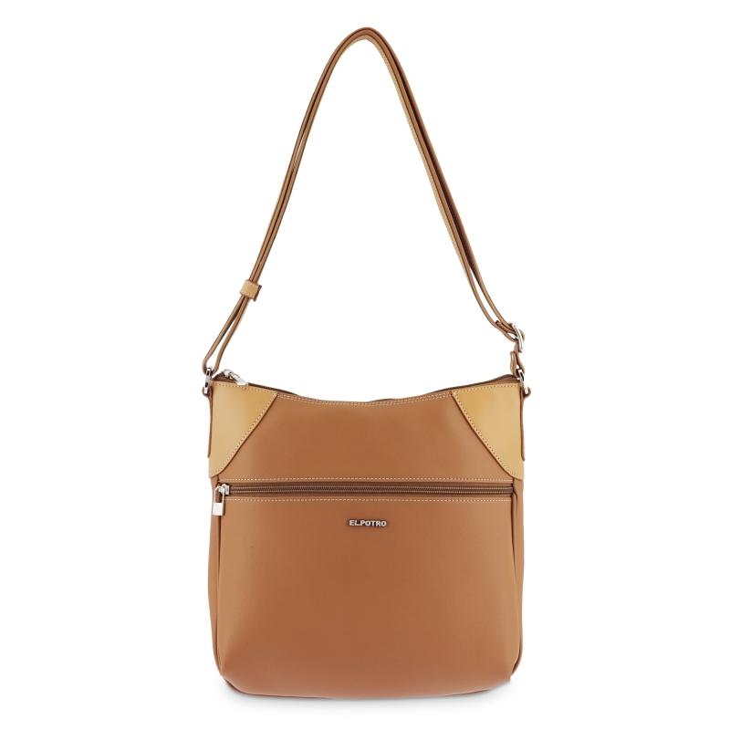 El potro Bolso Bandolera mujer color cuero-Angula