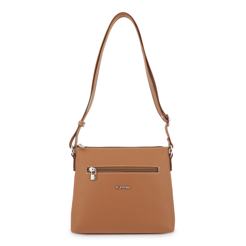 El potro Bolso Bandolera mujer color cuero-Angula