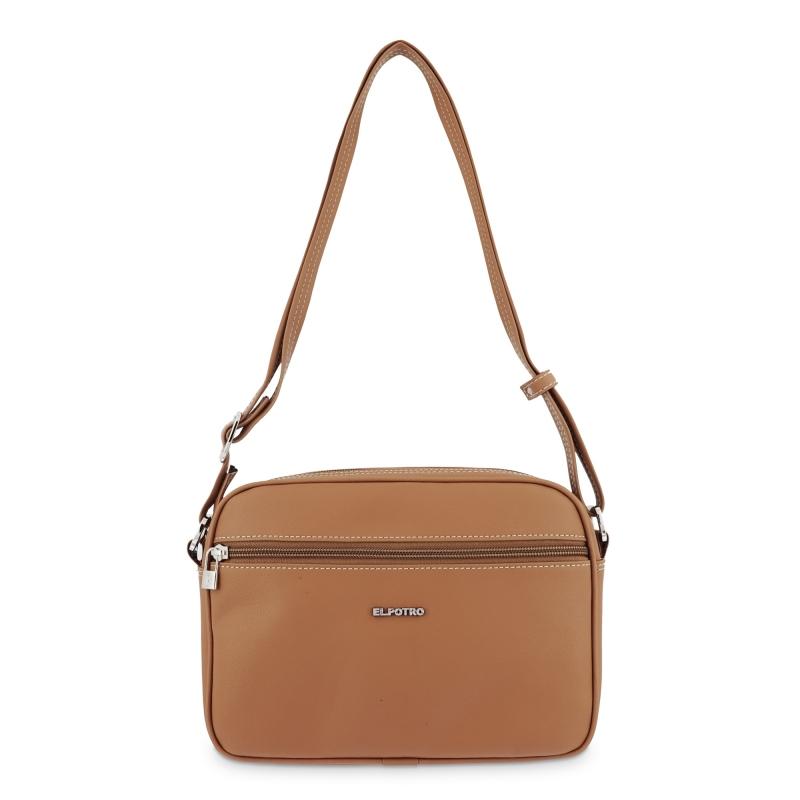 El potro Bolso Bandolera mujer color cuero - Angula