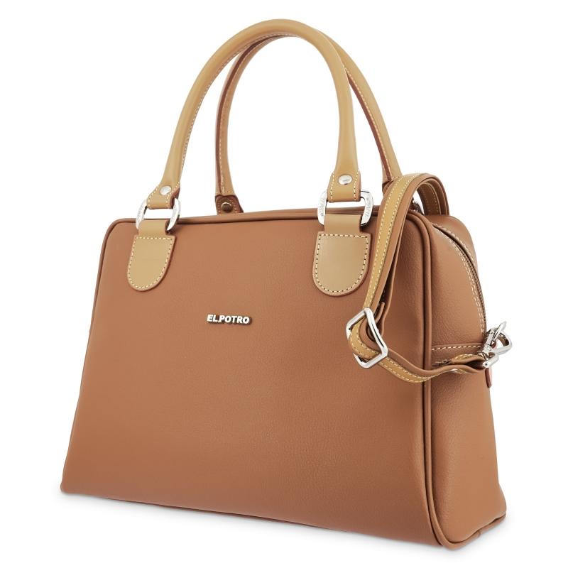 El Potro Bolso Bowling Mujer Color Cuero - Angula