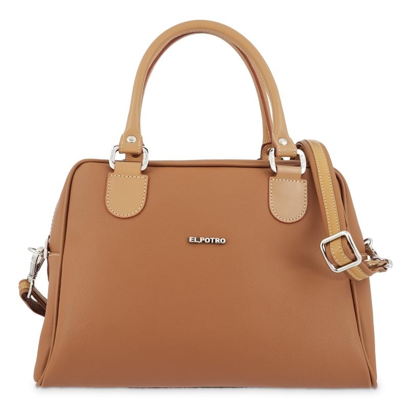 El potro Bolso Bowling mujer color cuero - Angula