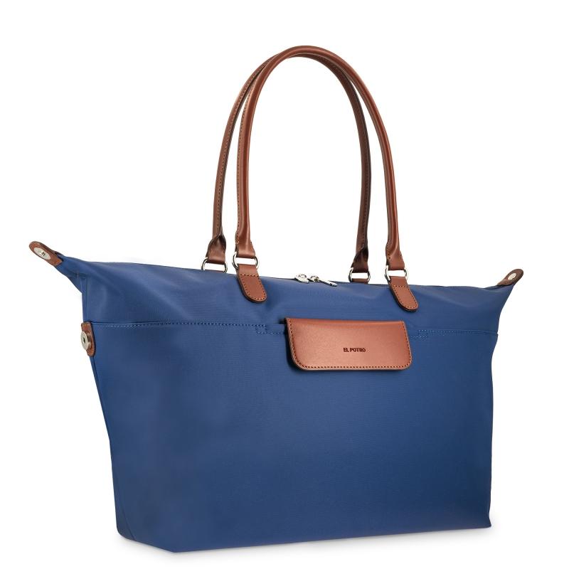 El Potro Bolso Cesta Larga Azul-El Potro