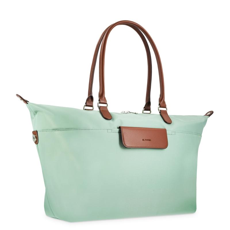El Potro Bolso Cesta Larga Verde Agua-El Potro