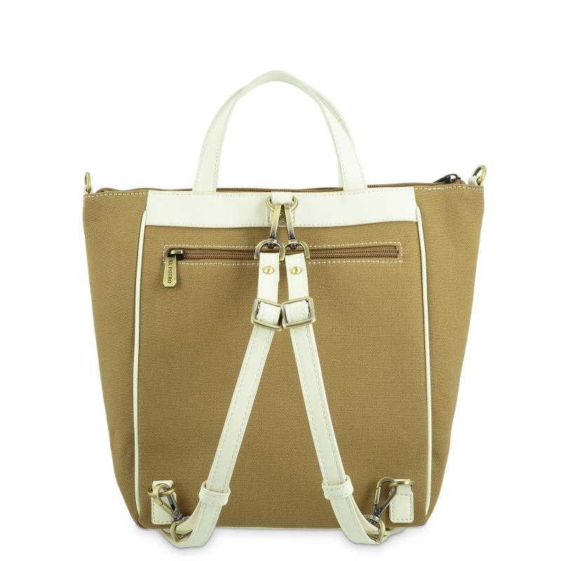 El Potro Bolso Cesta Mochila Marrón Ivory - EL POTRO