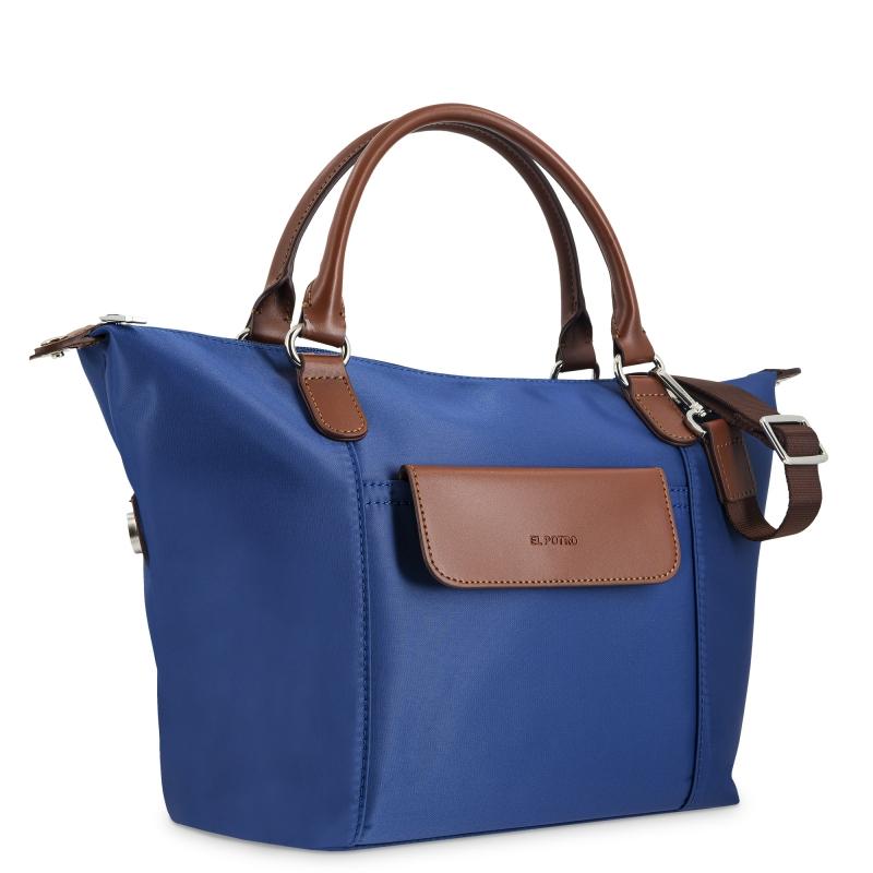 El Potro Bolso Cesta Pequeño Azul-El Potro