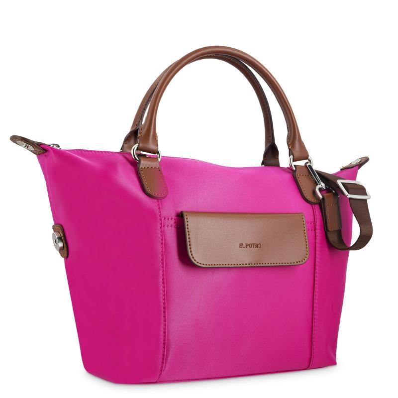 El Potro Bolso Cesta Pequeño Rosa-El Potro