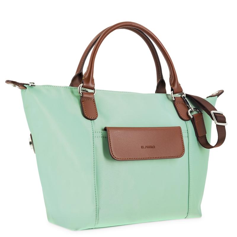 El Potro Bolso Cesta Pequeño Verde-El Potro