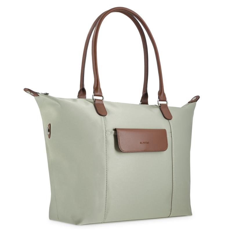 El Potro Bolso Cesta Tote Beige-El Potro