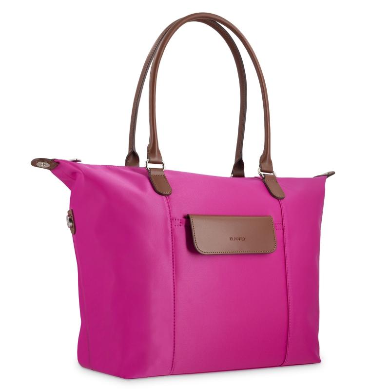 El Potro Bolso Cesta Tote Rosa-El Potro