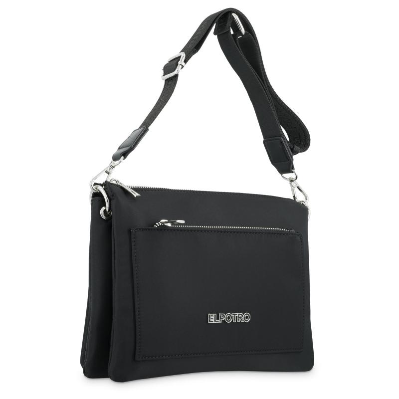 El Potro Bolso Macuto Fuelle Negro - EL POTRO