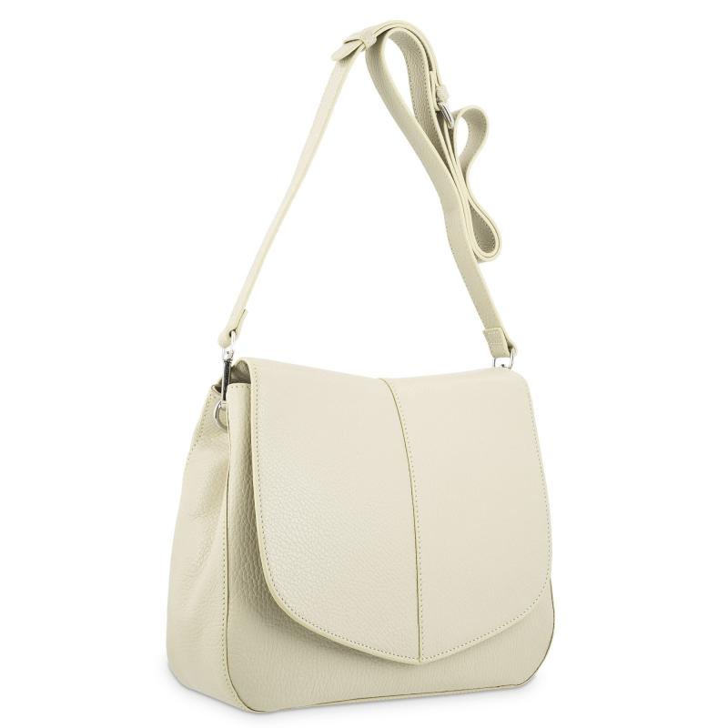 El Potro Bolso Solapa Piel Vacuno Color Beige-Iris