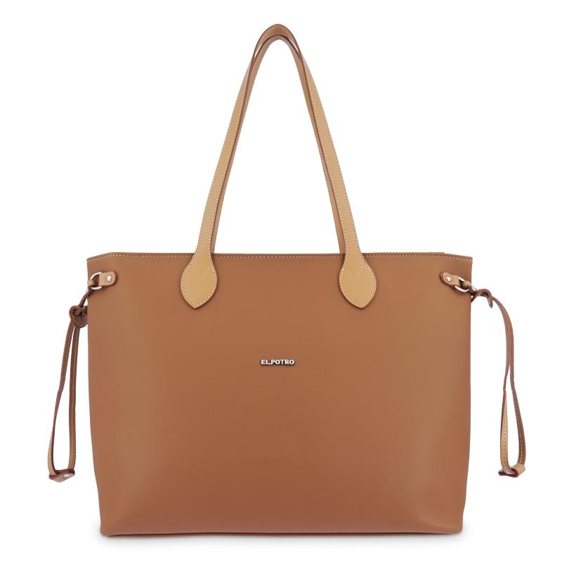 El potro Bolso Tote mujer color cuero - Angula
